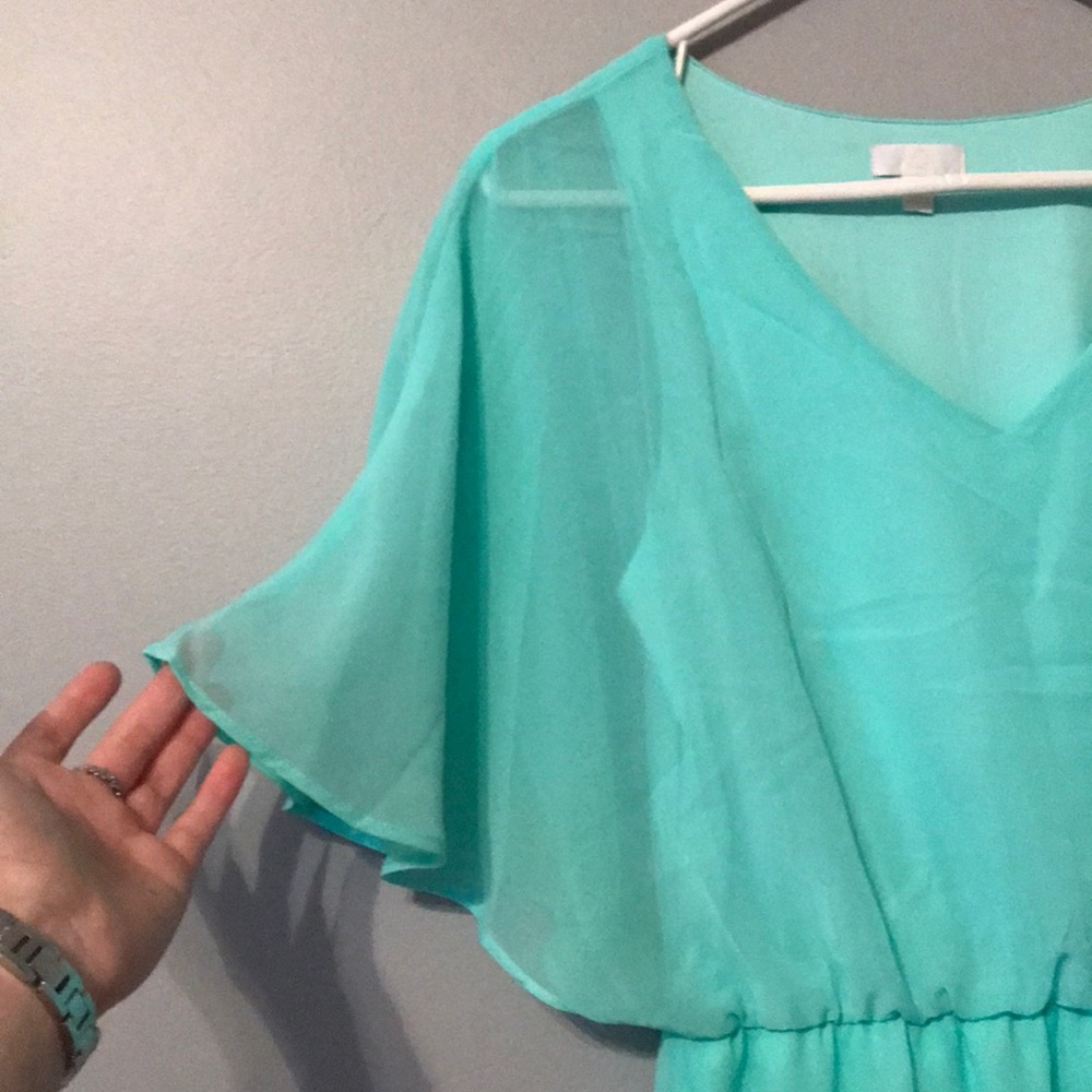 Charming Charlie teal dress - Picture 5 of 6